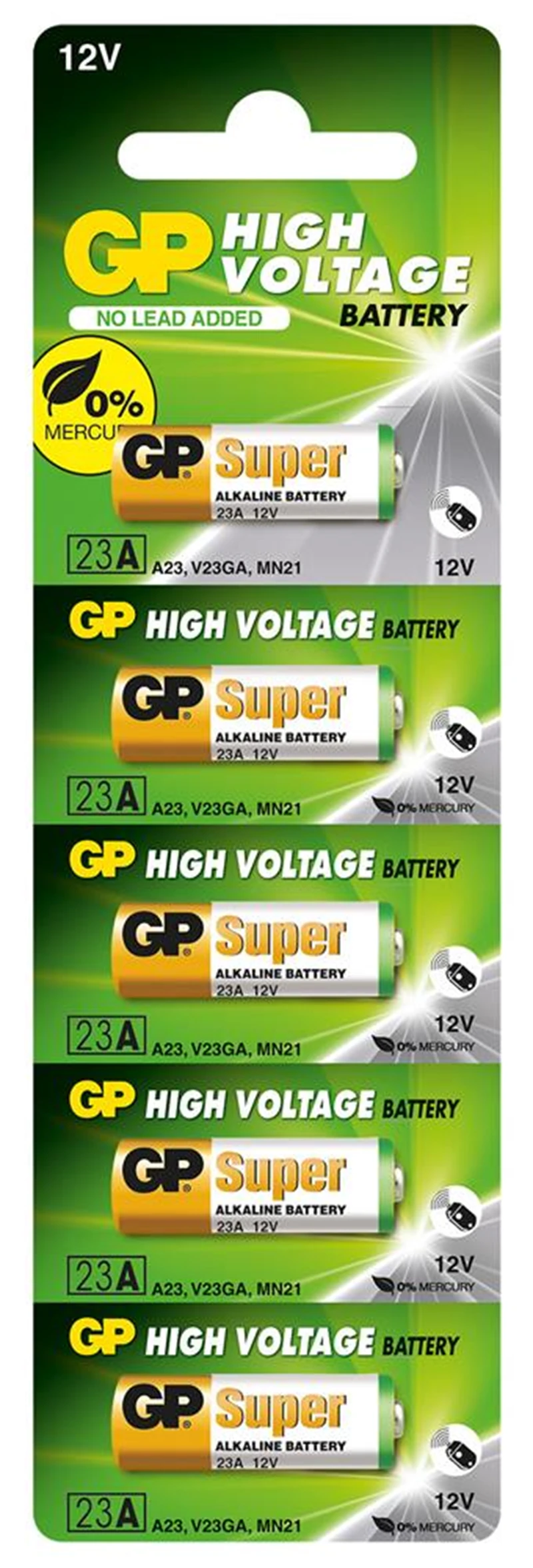 GP GP23A-C5 23A 12V Alkalin Spesifik 5'li Paket Pil Kumanda (ADET FİYATI)