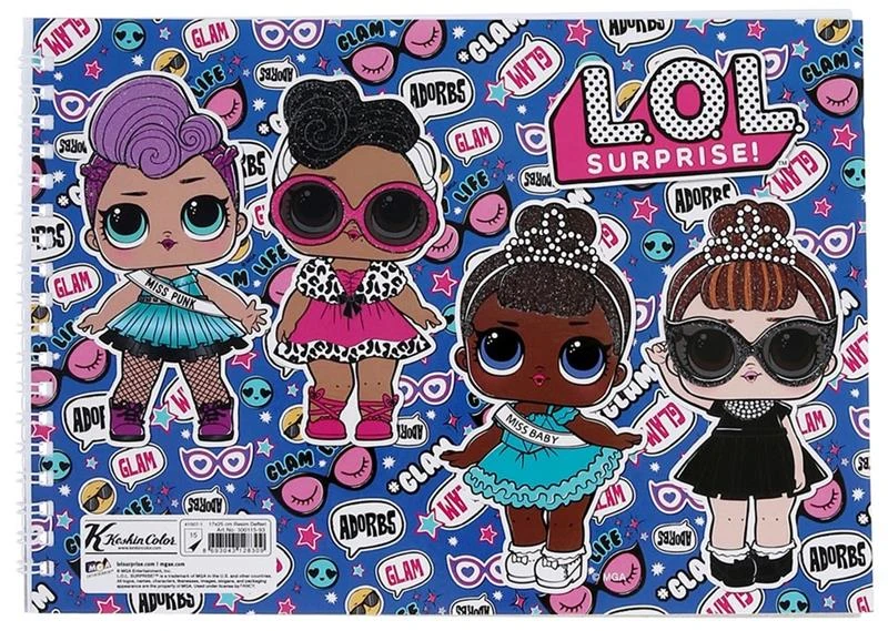 Keskin 300115-93 L.O.L. 17*25 15 Yp. Spiralli Resim Defteri