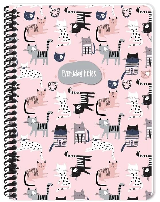 Keskin Defter Animal Friends 16,5X22,5 Spiralli Karton Kapak 80 Yp. Kareli 384342-99