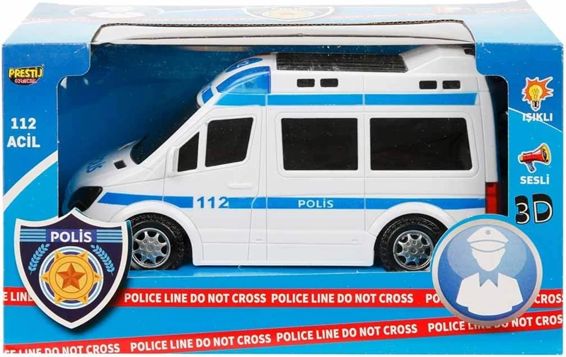 Işıklı Sesli Pilli Polis Arabası