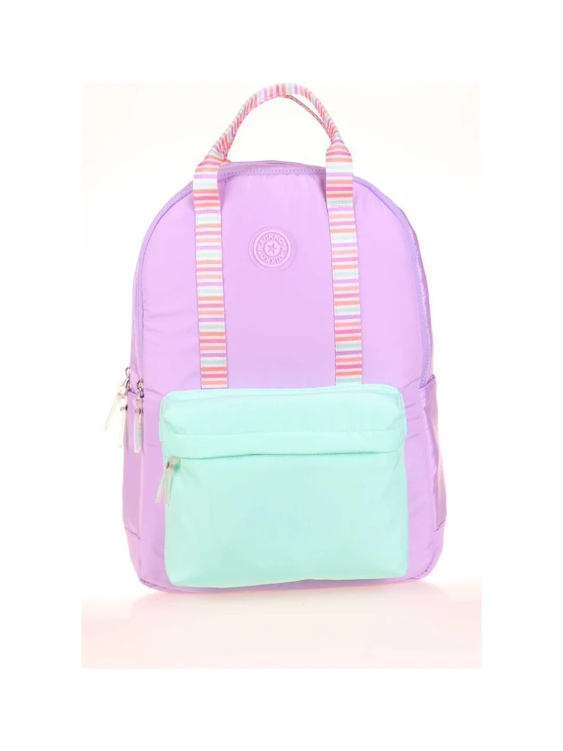 Kaukko Double Stripe Sırt Çantası Lilac K1764