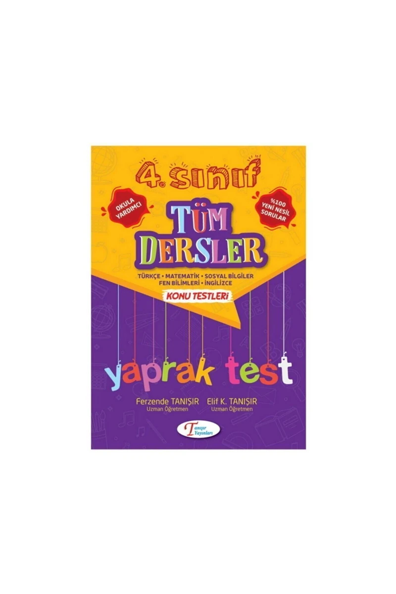 Tanışır Yayınları 4. Sınıf Tüm Dersler Yaprak Test