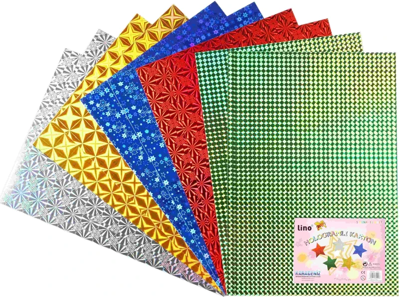 Lino 2709J Hologramlı Karton 5 Renk10Lu 23*33Cm*60