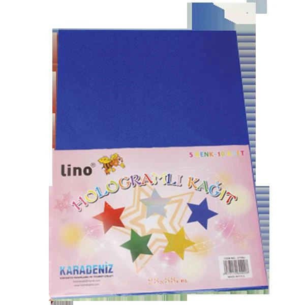 Lino 2709J Hologramlı Karton 5 Renk10Lu 23*33Cm*60
