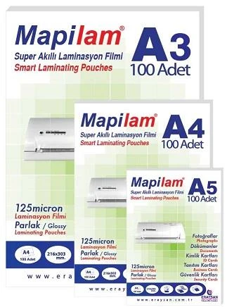 Mapilam 1021305 125 Mic. A5 Mat Laminasyon