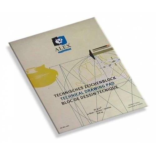 Alex Teknik Çizim Bloğu 80Gr A4 20 Ypr. Dikey 062