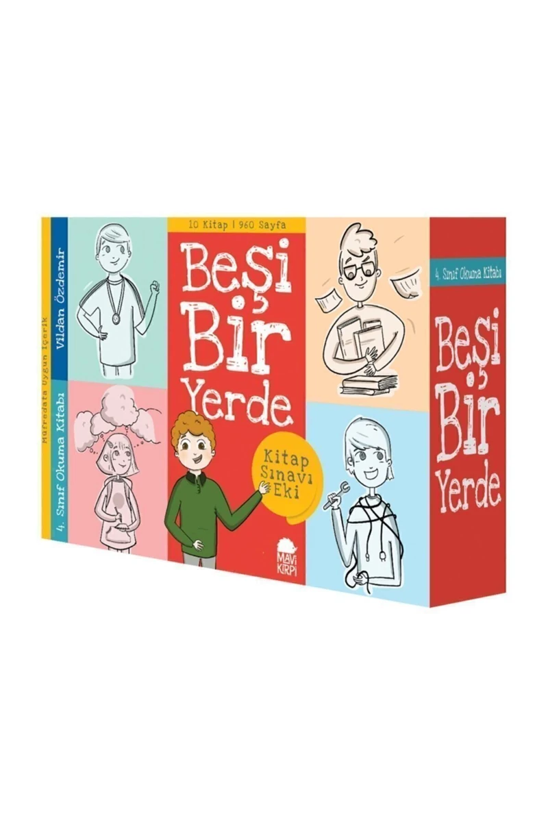 Beşi Bir Yerde 4. Sınıf Okuma Seti (10 Kitap) - Vildan Özdemir