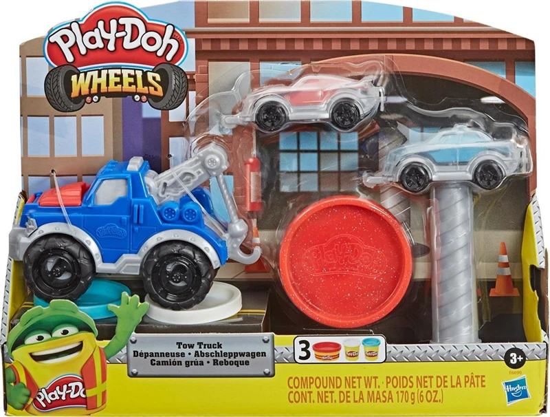 Hasbro E6690 Play-Doh Çalışkan Çekici Kamyon*4