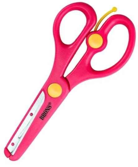 Brons Br-700 Öğrenci Makasi ~Yayli &Amp;Amp; Korumali~~700