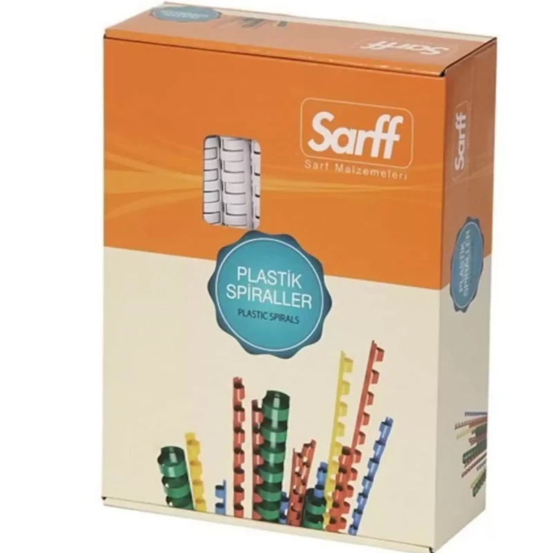 Sarff 15312023 12Mm Beyaz Plastik Spiral Kutu -100Adet