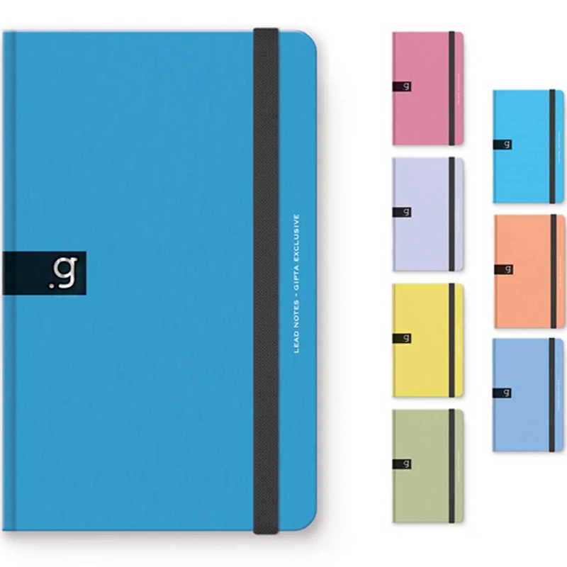 Gıpta Lead Notes İplik Dikişli Lastikli Sert Kapak 13x21 96 Yp. Çizgili Defter