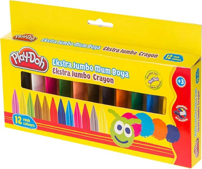 Play-Doh Mum Boya Extra Jumbo 12 Renk Cr011