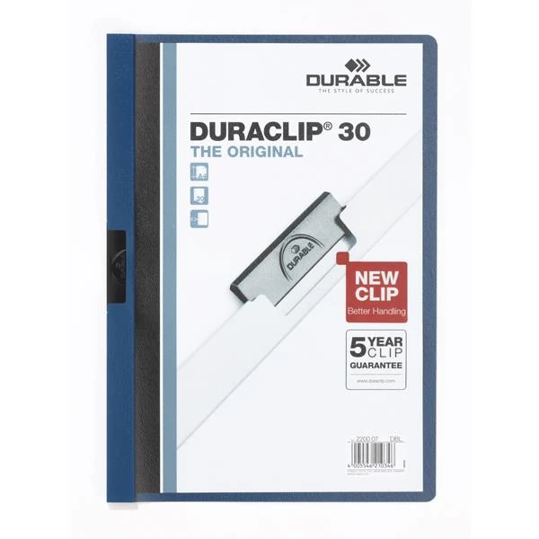 Durable Sıkıştırmalı Dosya Duraclıp 2200 30 Sf Kapasiteli Lacivert 2200-L