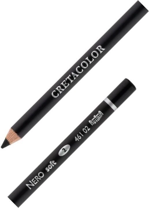Cretacolor Nero Pencıl Soft Yağlı Kömür Kalem 46102