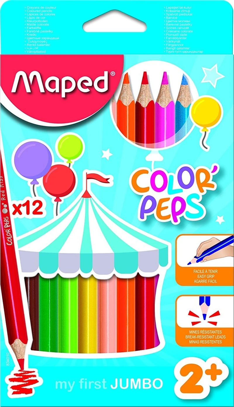 Maped 834010Zv Kuru Boya 12 Renk Maxi