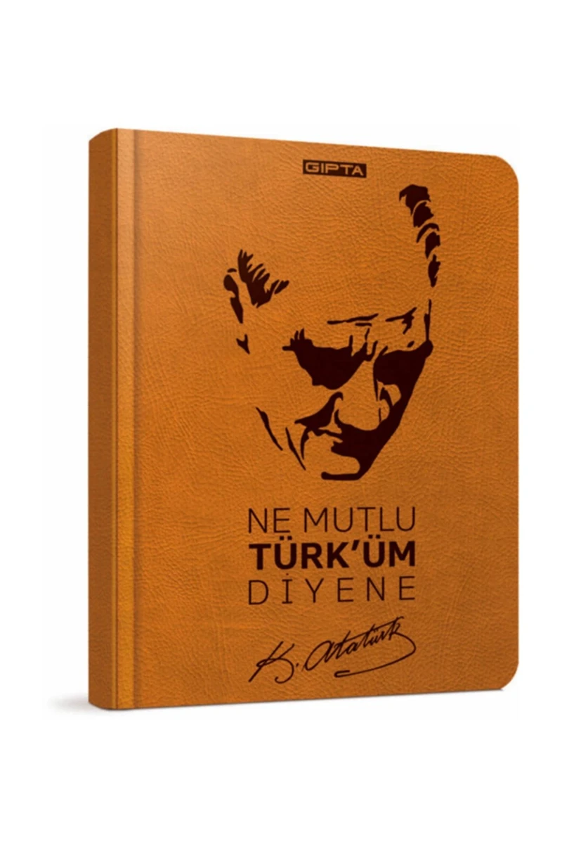 Gıpta Atatürk 13x21 Sert Kapak İp Dikişli Defter Çizgili 120 Yp 2599