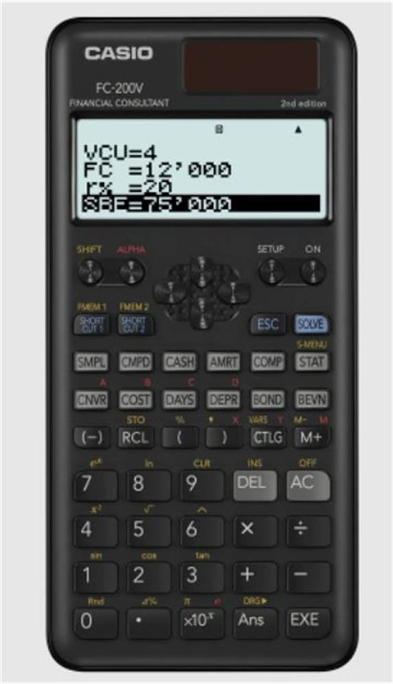 Casıo Hesap Makinesi Finansal Fc-200V