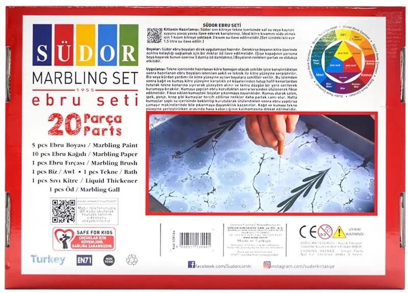 Südor Sd85A4 Ebru Boyası Seti A4