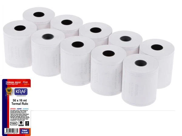 Kraf Rulo Termal 56X16 YAZARKASA-POS 1N 10 LU PAKET