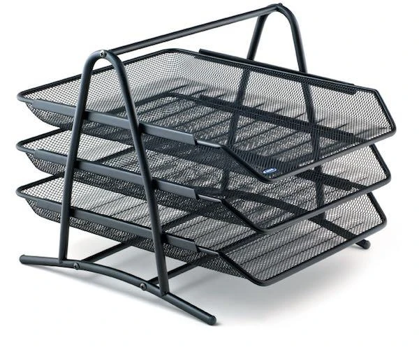 Mas Evrak Rafı Perforeli 3 Lü 523 Siyah