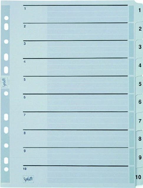 Serve Sv-5524K Serve Ayraç Kla.1-10Rakam A4 Renkli