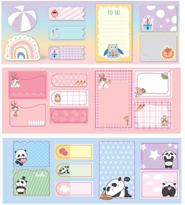 Kraf Yapışkanlı Not Kağıdı Seti Desenli 2215