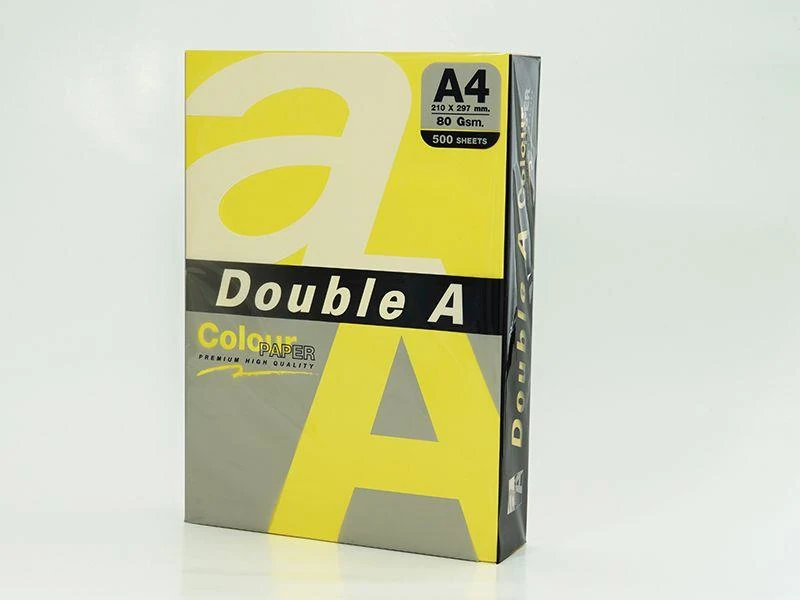 Double A Renkli· Fotokopi kağıdı A4 80 Gr Li·mon Sarı 100Lü