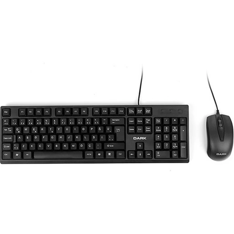 Dark DK-AC-KM1010 Türkçe Q Kablolu Ofis Klavye & Mouse Set