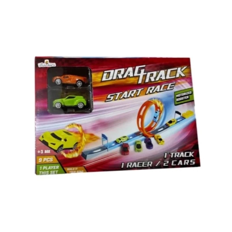 Farbu Oyuncak 2 Arabalı Tek Fırlatıcılı 70 cm Drag Yarış Pisti