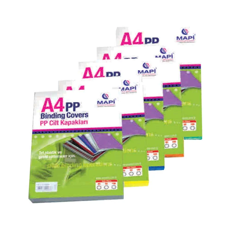 Mapibind 2042450 Pp A4 Kapak 350M 50Li Şeffaf Buz