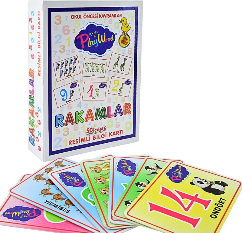 Onyıl Ony-27 Eğitici Resimli Bilgi Kartı Rakamlar