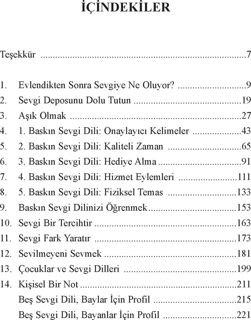 Beş Sevgi Dili - Gary Chapman