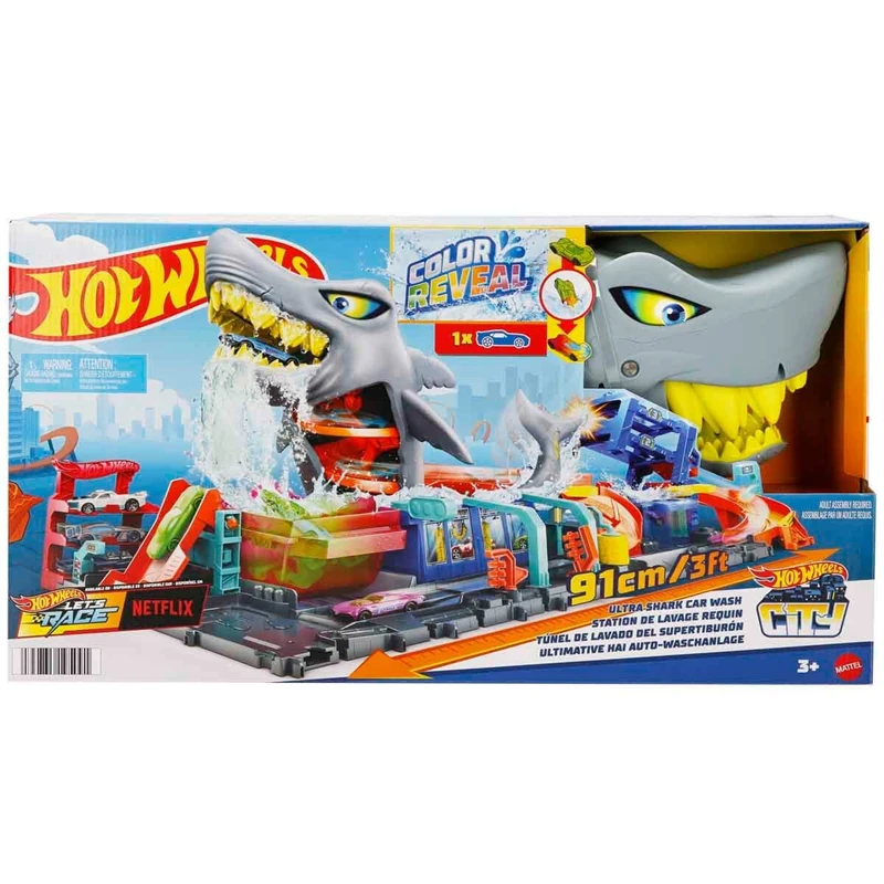 Hot Wheels Muhteşem Köpek Balığı Araba Yıkama Oyun