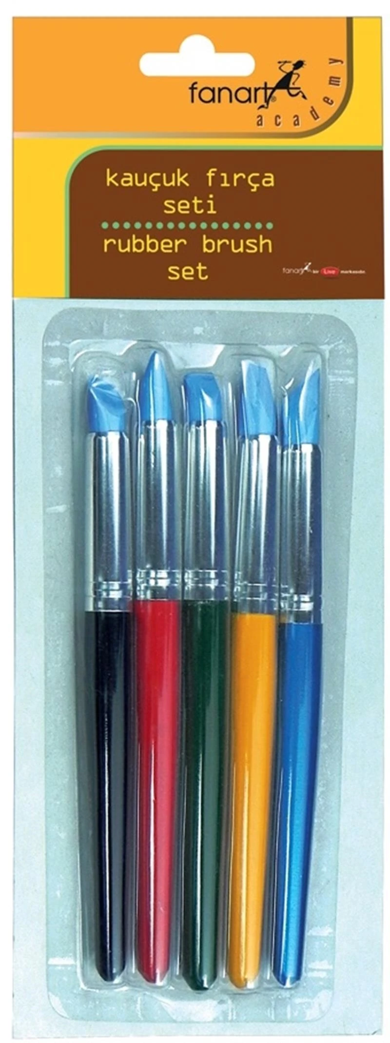 Fanart 9410.S1 Acad.Kauçuk Uç Karıştırma Seti 5Li