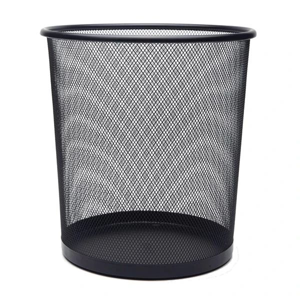 Mas Çöp Kovası Metal Tam Delikli 10 Lt Siyah 854