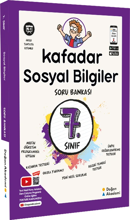 Doğan Akademi Kafadar 7. Sınıf Sosyal Bilgiler Soru Bankası