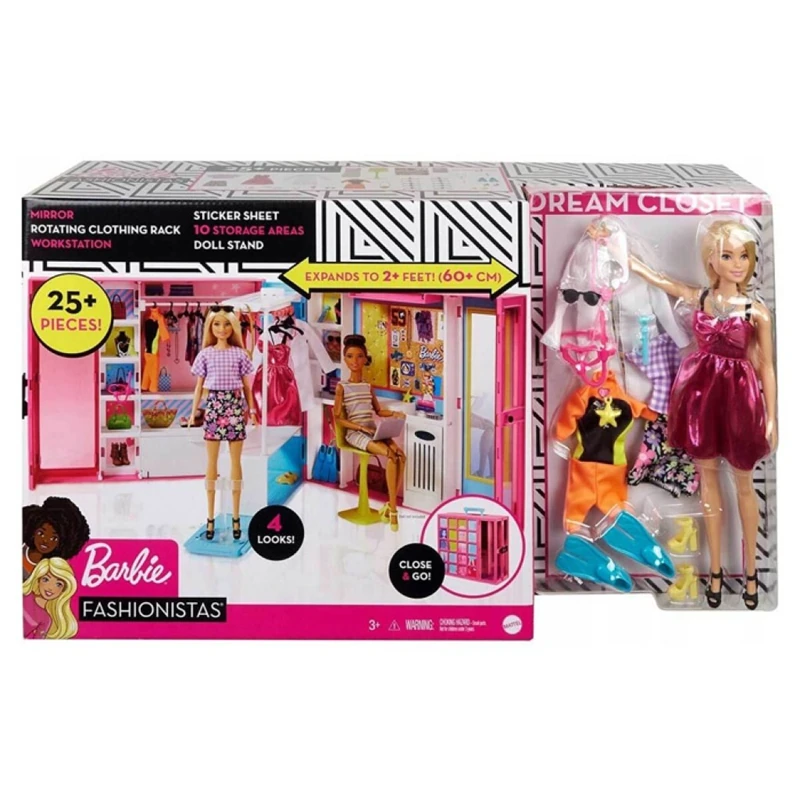 Barbie Rüya Dolabı Oyun Seti GBK10