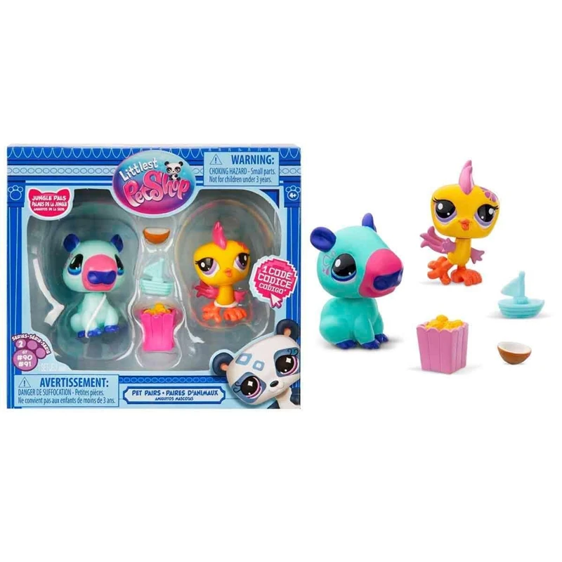 Littlest Pet Shop Minişler 2'li Figür Seti S2 - 90&91 Kapibara ve Kuş 00585