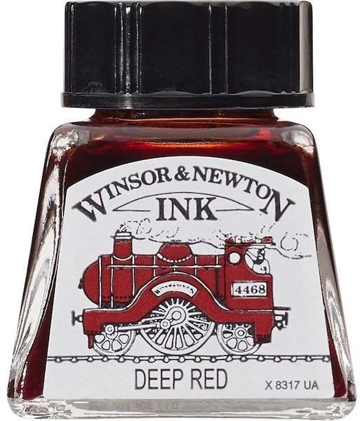 W&N Çizim Mürekkebi Drawıng Ink 14 Ml Deep Red 227 Wn-1005227