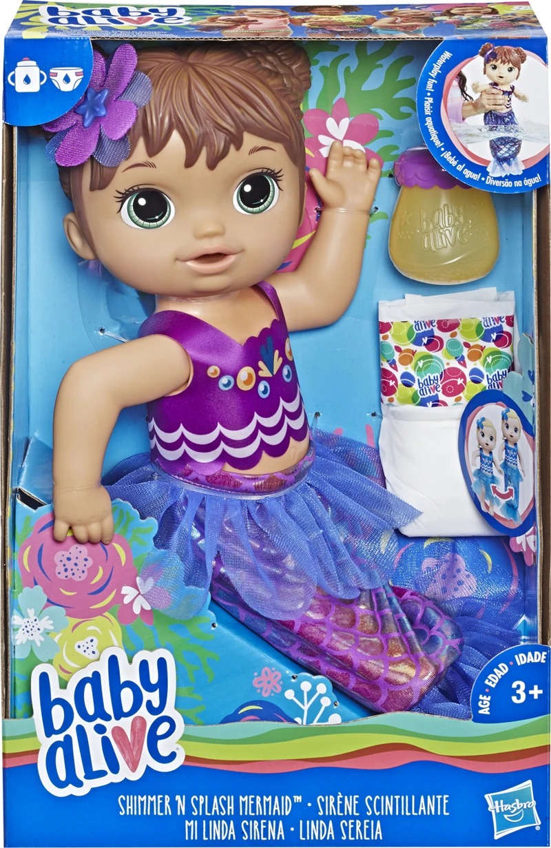 Hasbro E3691 Baby Alıve Deniz Kızı Bebeğim - Kumral*2