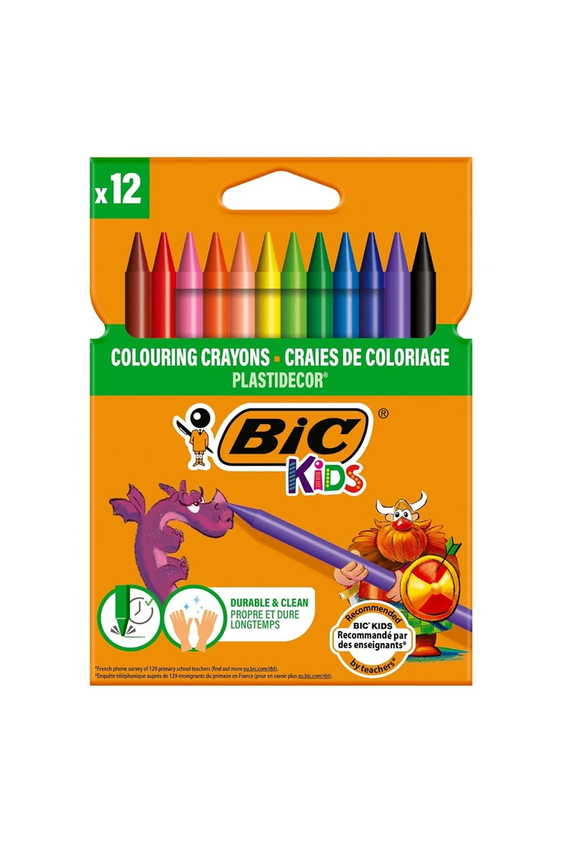 Bic 9457645 Silinebilir Pastel Boya 12 Renk