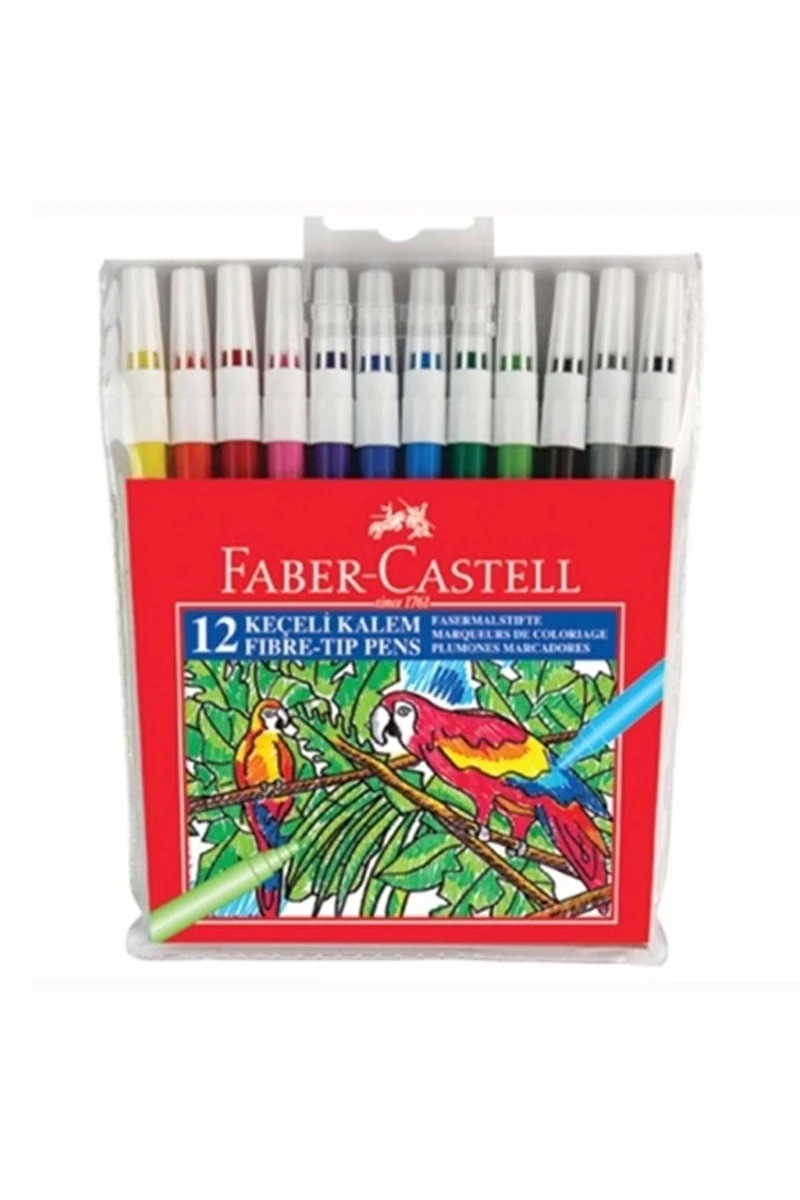Faber-Castell Keçeli Kalem 12 Renk
