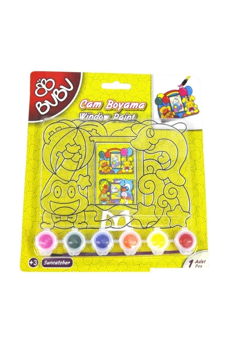 Bubu Cam Boyama Çerçeve Dikdörtgen