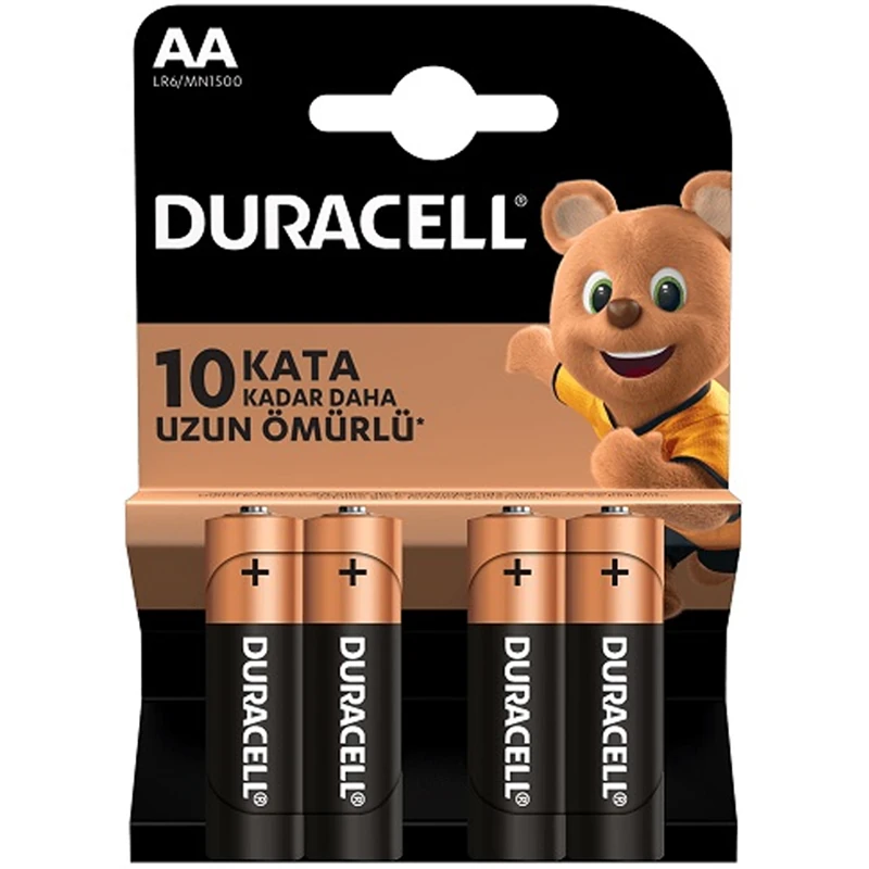 Duracell Alkalin Kalem Pil (AA) 4 LÜ Kartela