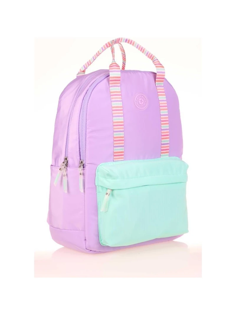 Kaukko Double Stripe Sırt Çantası Lilac K1764