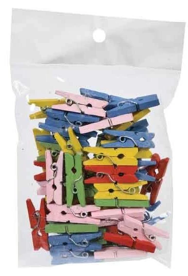 Südor Bs99 Ahşap Mandal Küçük 2,5Cm 30Lu Renkli