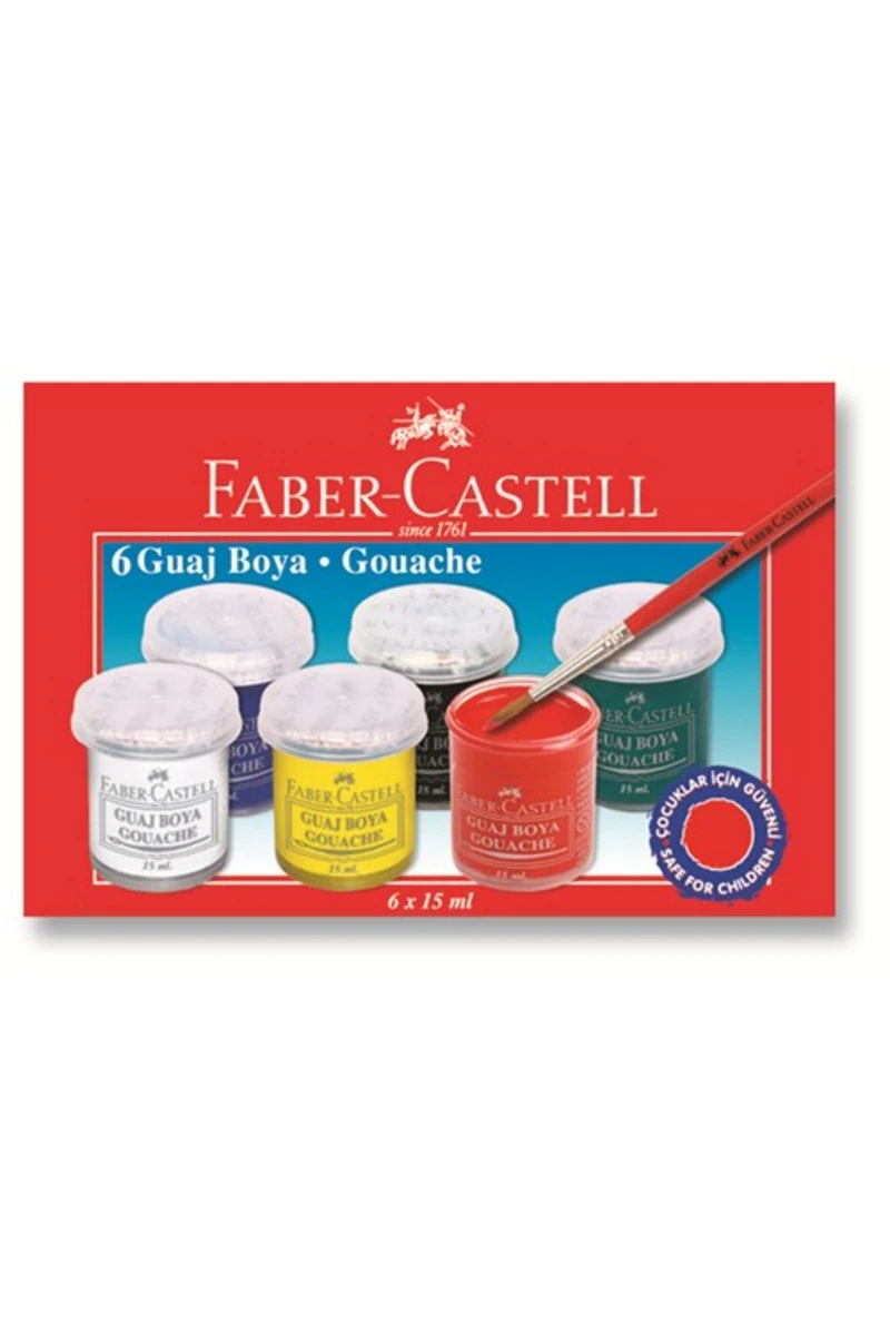 Faber Castell Guaj Boya 15 ml 6 Renk