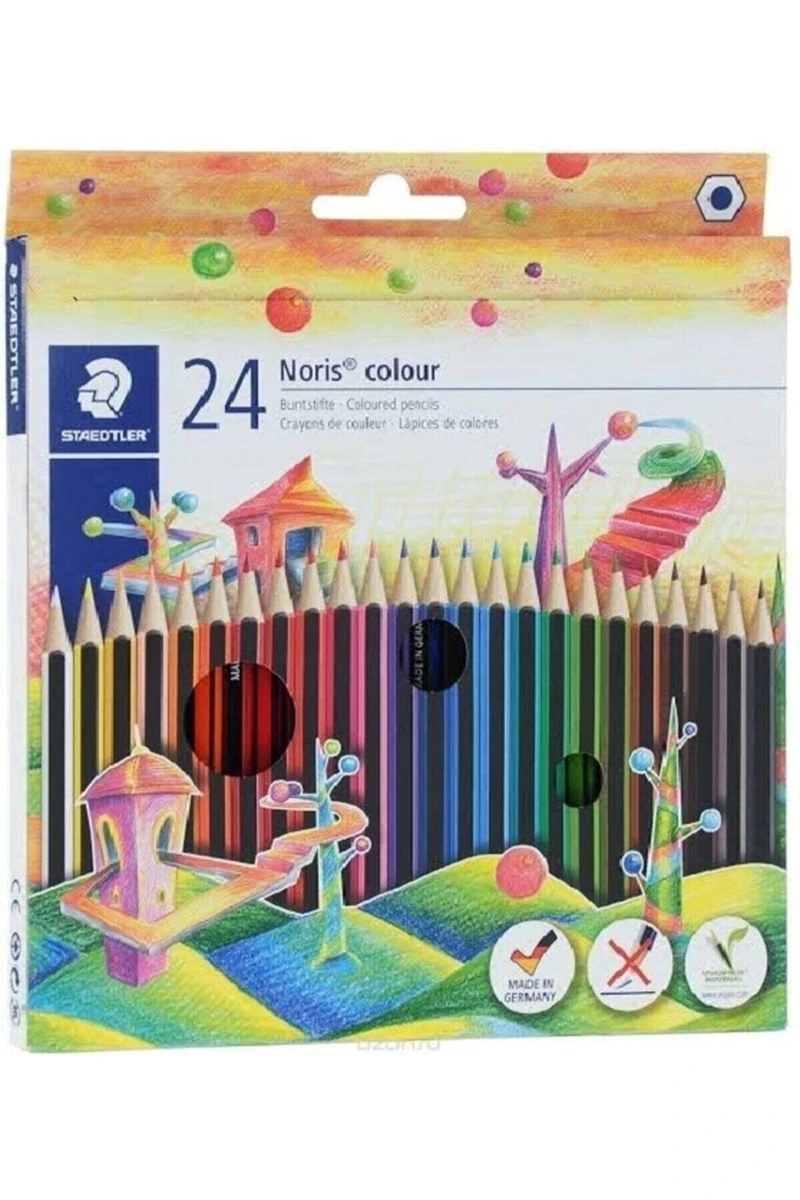 Staedtler 185 C24 Noris Color Kuru Boya 24Lü