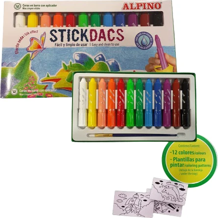 Alpino Kalemleri Çevirmeli Mum Boya 12 Renk