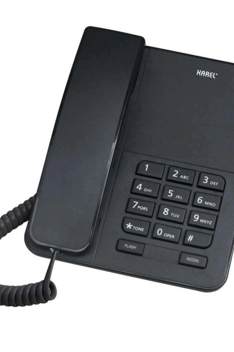 Karel TM140 Analog Telefon Koyu Gri